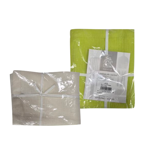 [5791044] Paño de Cocina Ama de Casa Plano Paria Pack de 2 und. 45 x 70 cm