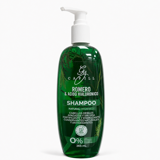 [5961013] Shampoo Natural Orgánico Sin Sal Gy Capill Romero y Acido Hialurónico 365ml