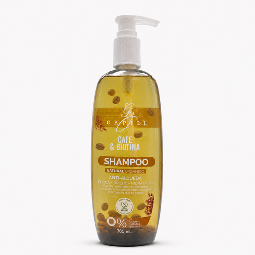 [5961021] Shampoo Natural Orgánico Sin Sal Gy Capill Café y Biotina 365ml