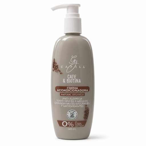 [5961022] Acondicionador Natural Organico Sin Sal GY Capill Café y Biotina 365ml