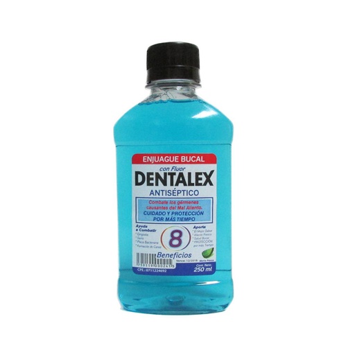 [6151001] Enjuague Bucal Dentalex Azul 250ml