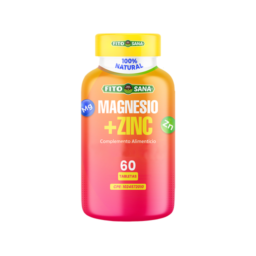 [6201008] Magnesio + Zinc Fitosana 500 mg x 60 tabletas
