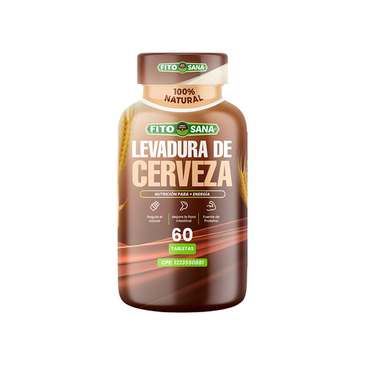 [6201020] Levadura de Cerveza Fitosana 500 mg x 60 tabletas