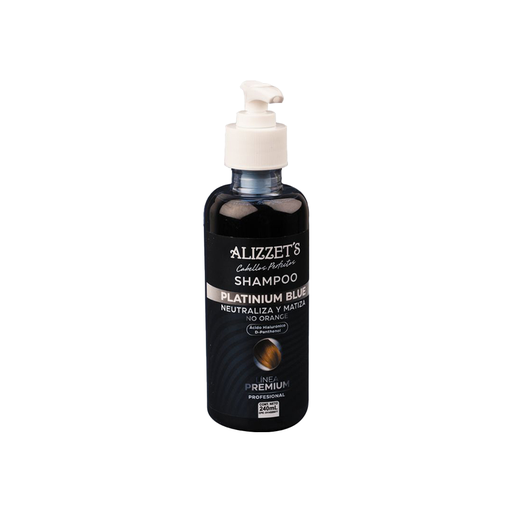 [5961029] Shampoo Capilar Sin Sal Platinium Blue Alizzet's 240ml