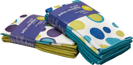 [BB22-02612] Paños Uruyen de Microfibra Set de 3 40x40 cm