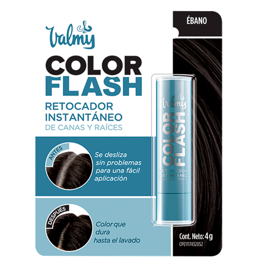 Retocador de Canas Y Raices Color Flash Valmy 4gr