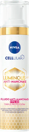 [2051017] Crema Facial Nivea Cellular Luminous 630 Antimanchas Fluido FPS 50 40ml