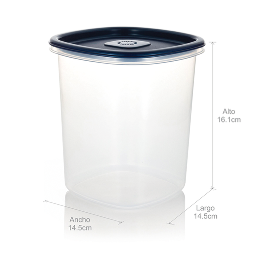 [2001037] Recipiente Plastico Alto Estra Plus 1.5L Azul Noche