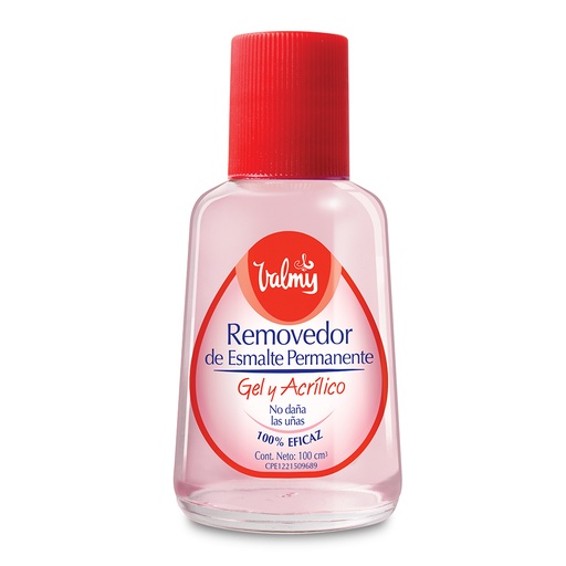 [2041122] Removedor de Esmalte Valmy Permanente, Gel y Acrilico 100 cc
