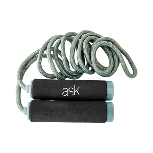 [2081018] Cuerda de Saltar ASK de PP Negro con Gris