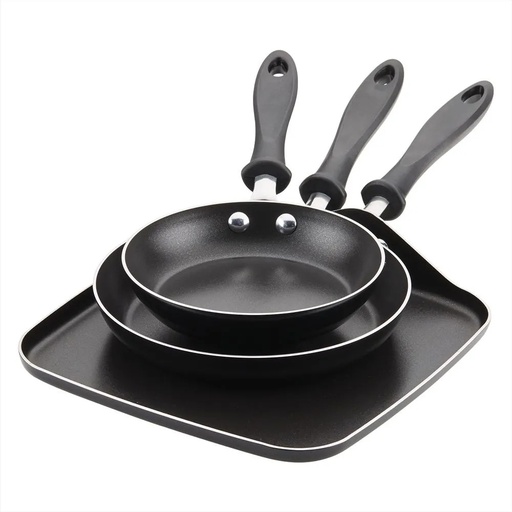 [2141023] Set de Sartenes y Plancha de Teflón Farberware 3 Piezas 7", 9", 11"