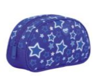 [2151013] Estuche Exodus Ovalado Joy Blue Stars 22x13x6,5cm