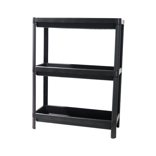 [2191008] Estante Rectangular Grande Negro 70X54X23 cm