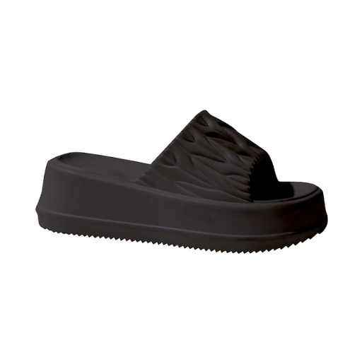 Sandalias Inter Ocean Tipo Yeezy Coquette Dama Negro