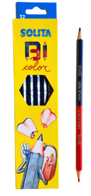 [2421004] Lápices Solita Bicolores 12 Piezas