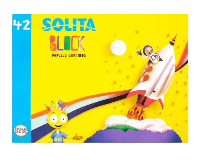 [2421008] Block Papeles Solita Surtidos 42 Hojas