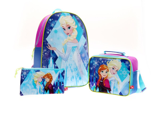 [2151085] Combo Exodus Morral + Lonchera + Cartuchera Frozen 30x41x16cm