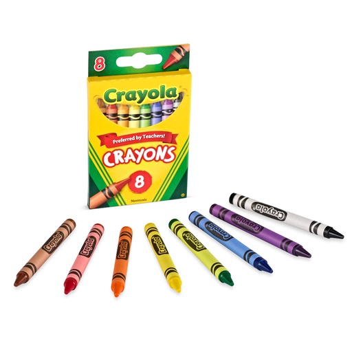 [3651003] Lápices de Colores de Cera Crayola Regular - 8 piezas