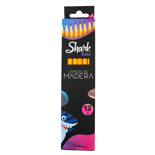 [3851006] Lápices de Grafito Shark Kids - 12 piezas