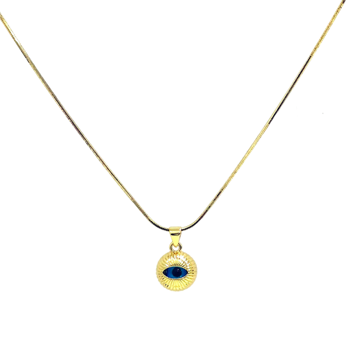 [2091094] Cadena Cavara con Dije Ojo Turco