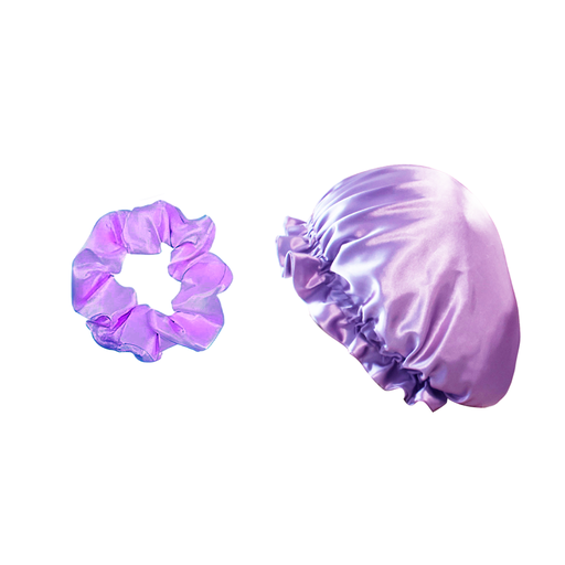 [2091097] Gorro de Seda Colores Pasteles Surtido Stelle para Dormir con Scrunchies