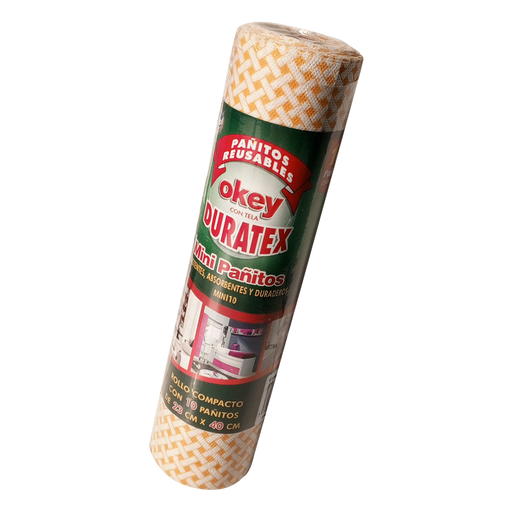 [4251028] Rollo de 10 pañitos estampados precortados Okey