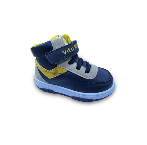 Botas Vita Kids Casual Azul y Amarillo Niño Anto