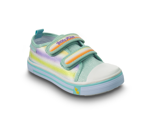 Zapatos Vita Kids Velcro Doble Aguamarina Niña HB