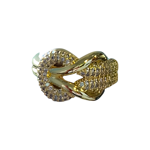 [2091110] Anillo Nudo de Cristales Ajustable Cavara