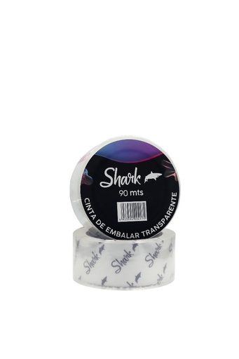 [3851036] Cinta de Embalar Shark Transparente 90 mts