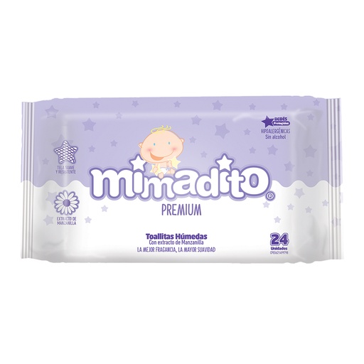 [2181020] Toallitas Húmedas Mimadito para Bebé con Manzanilla x 24 und